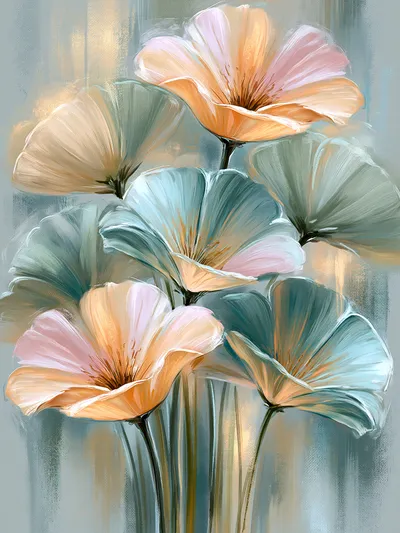 Wandbild Motiv: Aura der Stille Florale Poesie