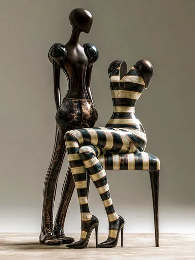 Wandbild Motiv: Couture der Stille
