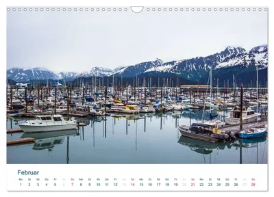 Hafen von Seward – Februarmotiv im Alaska-Kalender