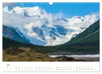 Alaskalandschaft – Julimotiv im Schweizer Alaska-Kalender