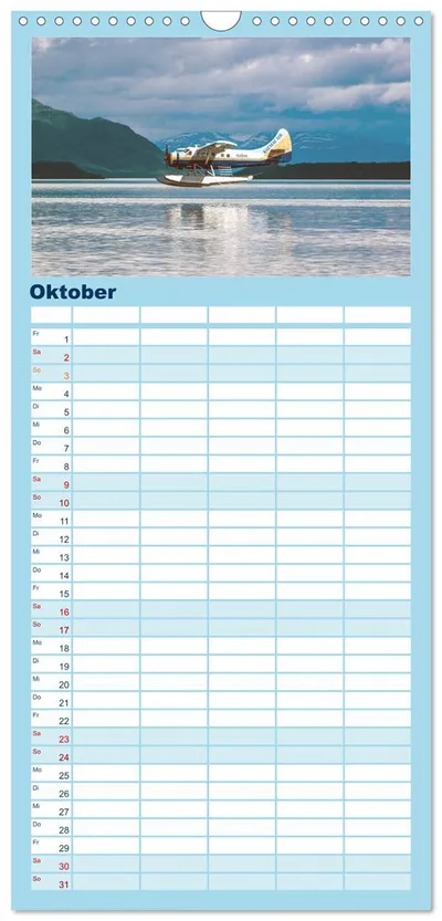Wasserflugzeug über dem Naknek Lake – Oktobermotiv