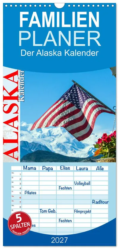 Der Alaska Kalender Familienplaner 2027 von Max Steinwald