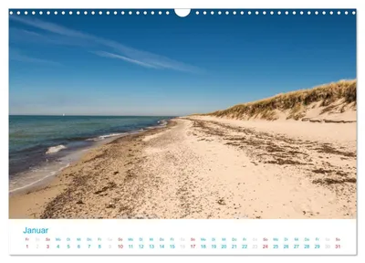 Strand am Darß – Januarmotiv der Schweizer Ausgabe