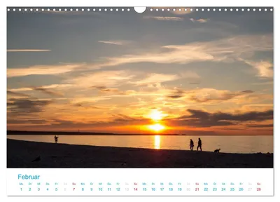 Sonnenuntergang am Strand von Prerow – Februarmotiv