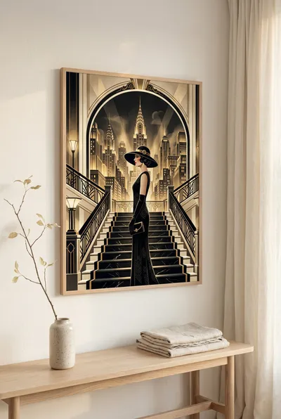 Raumansicht: Metropolis Eleganz Goldenes Zeitalter