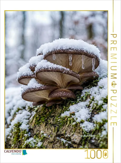 Fotopuzzle Pilz Porträt Austernseitling von Max Steinwald