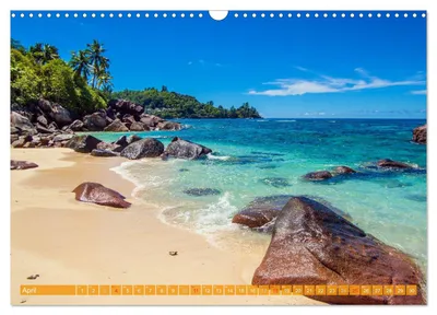 Baie Lazare auf Mahé – Aprilmotiv im Seychellen-Kalender