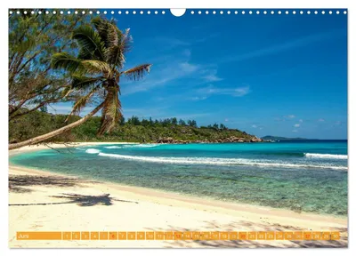 Anse Cocos auf La Digue – Junimotiv im Seychellen-Kalender