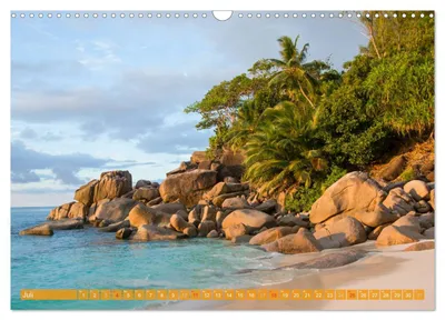Anse Georgette auf Praslin – Julimotiv im Seychellen-Kalender