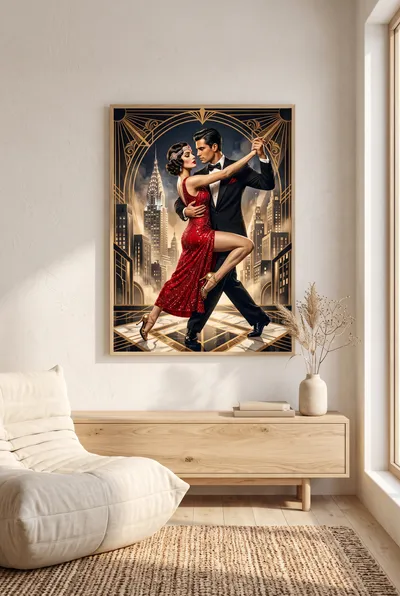 Raumansicht: Tango in New York Art déco der Goldenen Zwanziger