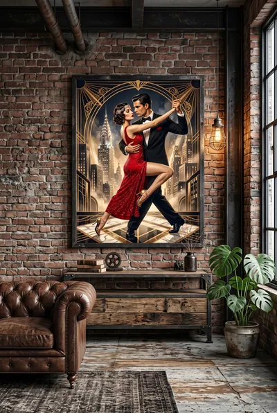 Raumansicht: Tango in New York Art déco der Goldenen Zwanziger